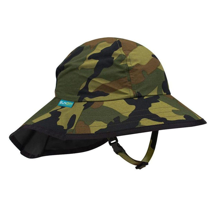 Lupipop Sunday Afternoon Kids Play Hat UPF50+ | Green Camo