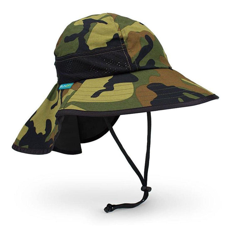 Lupipop Sunday Afternoon Kids Play Hat UPF50+ | Green Camo