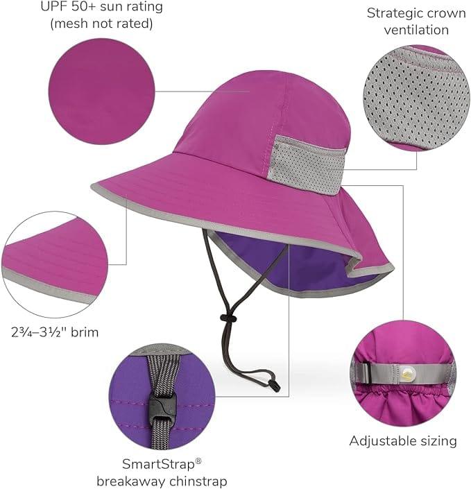 Sunday Afternoons Sunday Afternoon Kids Play Hat UPF50+ | Hot Pink