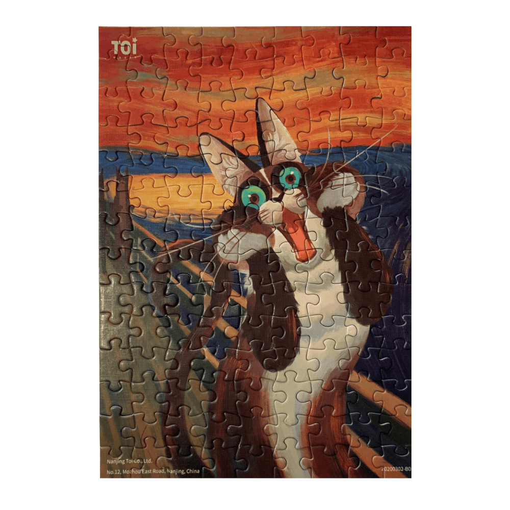 TOI TOI Cat in Art Puzzle - The Scream