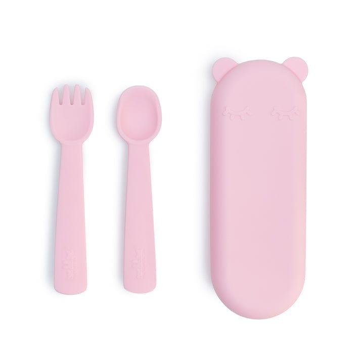 We Might Be Tiny We Might Be Tiny Feedie Fork Spoon Set- Powder Pink